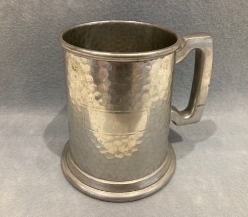 Vintage pewter mug tankard - pewter,