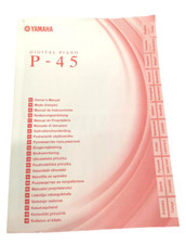 Yamaha P45 Manuale Manual Istruzioni Uso Multilingua Cartaceo Usato P-45 Piano