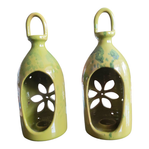Coppia lanterne ceramica - lanterne,