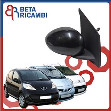 Specchietto Retrovisore Citroen C1 Peugeot 107 Toyota Aygo Destro Nero Manuale
