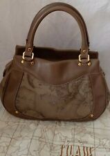 Borsa a mano Alviero Martini 1 CLASSE canvas e pelle color  tortora ottimo usato