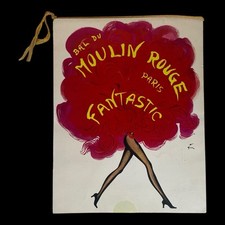 Moulin Rouge Program Programme '72 Bal Du Fantastic Cancan Dancers Paris Cabaret