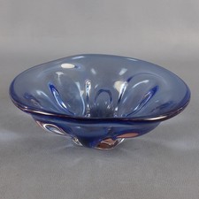 Centrotavola in Vetro Murano Viola Svuotatasche Design Modernariato Anni '70