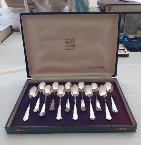 Set cucchiaini argento - set, 12