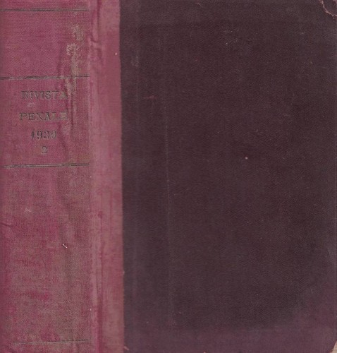 Rivista penale anno i - rivista,
