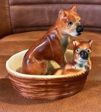 Boxer Dog & Puppy Figurine
