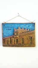 Souvenir Cuba Piccolo Quadro a Rilievo In Argilla