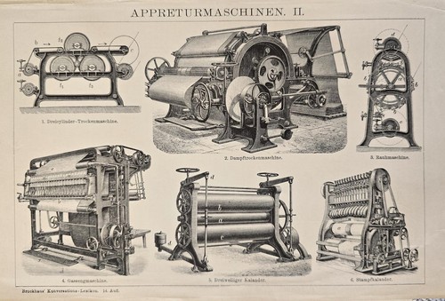 1897 stampa antica - antica, macchinari