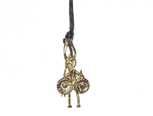 Collana con cordoncino - , nero