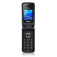 Telefono Cellulare Brondi Fox Nero Italia Black Dual Sim A CONCHIGLIA FLIP