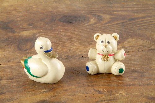 Coppia animali resina orso - in,