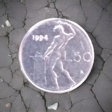 Moneta lire L.50 1994 Piccola