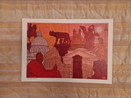 Stampa poster roma giallo - poster,