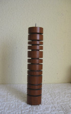 Portacandele in legno di teak design danese anni 70