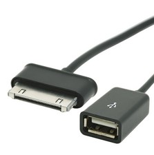 Cavo Adattatore Host USB OTG per Samsung Galaxy Tab 2 7" 8.9 P7300 Note 10.1 N8000
