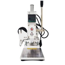 Timbratrice digitale a caldo 5 cm x 7 cm pressa per pelle stampa per goffratura 110 V