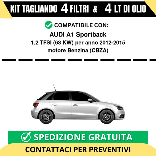 Tagliando per audi - per, a1