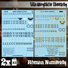 Decalcomanie ad acqua - numeri romani -adesivo decal