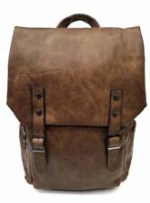 Zaino Uomo Pelle Grande Lavoro Porta Pc Moda Viaggio Multitasche Comodo tasche