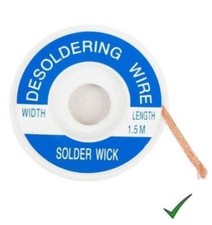 TRECCIA DISSALDANTE GARZA TRECCIOLA DISSALDANTE 3mm LUNGHEZZA 1,5mt