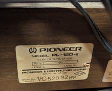 Vintage Pioneer PL-12D-II