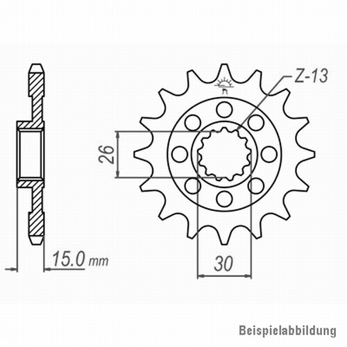 Pignone anteriore denti - 17, bmw