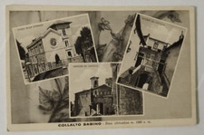 af894 cartolina  collalto sabino 3 vedutine provincia di rieti lazio
