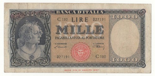 1000 lire italia - 1000, ornata