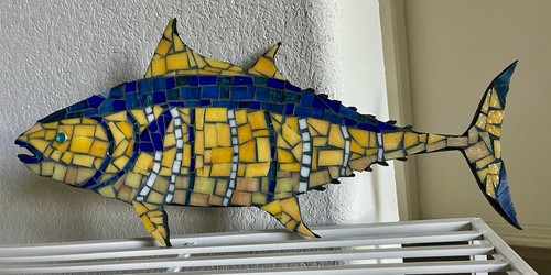 Scultura parete mosaico in - da,