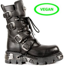Newrock Nr M.373 S7 Nero - New Rock per Vegani Stivali - Unisex