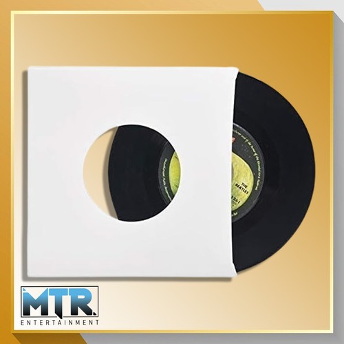 Vinyl white card record - 12",