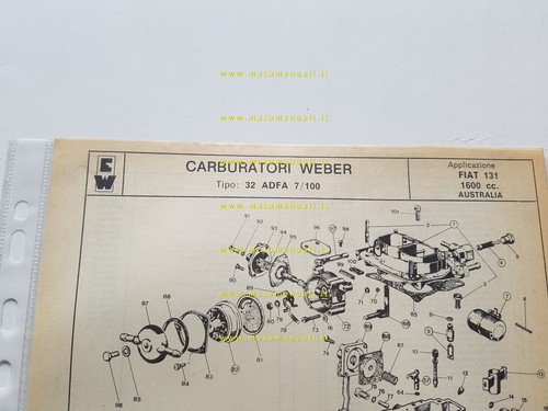 Weber carburatore adfa - 32,