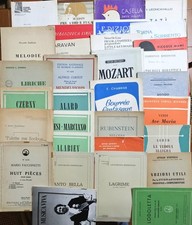Lotto Misto 30 Spartiti ‐ Verdi, Brahms, Mozart - Pianoforte, Organo, Violino