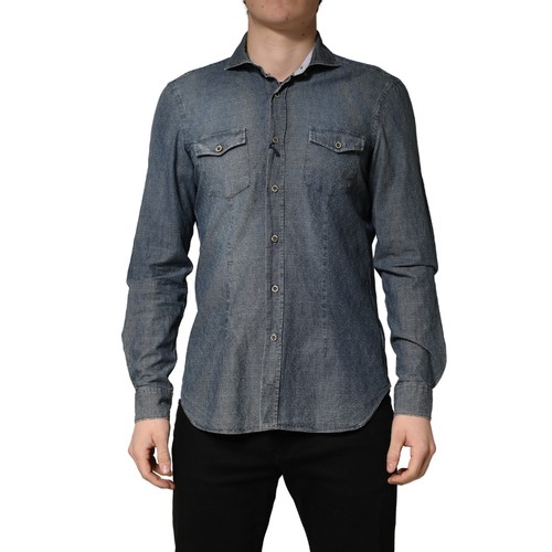 Camicia domenico tagliente blu - tagliente,