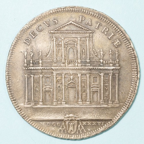 Clemente xii piastra 1736 - xii, 1/2