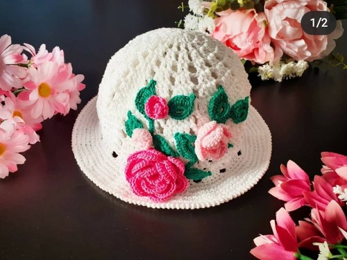 Cappellino neonata bambina - neonata,