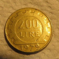 200 LIRE Moneta LAVORO 1979