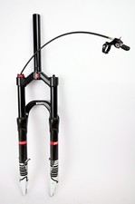 Forcella sospensione bici mtb carbonio DT Swiss XC 100 RL AIR 1 1/8" con blocco 26"