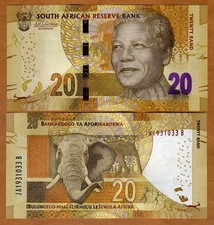 Sudafrica, 20 rand, ND (2015)
