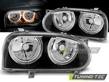 FARI ANTERIORI NERO ANGEL EYES PER VW GOLF 3 91-97 FANALI NEW LIGHTS