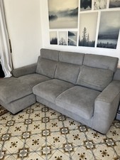 Divano letto 3 Posti Grigio Poltrone & Sofà Penisola