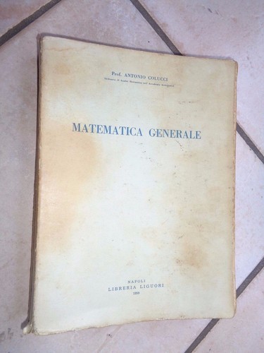 Matematica generale antonio - matematica,