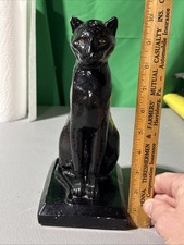 Vintage ~ gatto nero ~ gesso ~