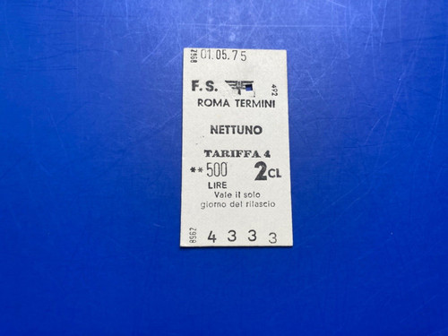 Biglietto ticket treno - biglietto,