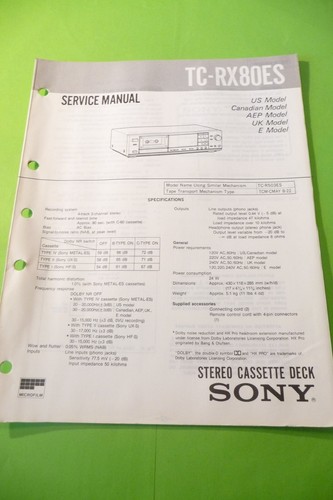 Manuale servizio originale - servizio,