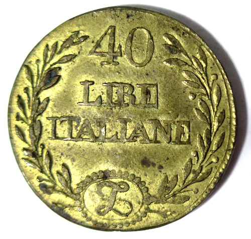 Lire italiane oro - 40, peso