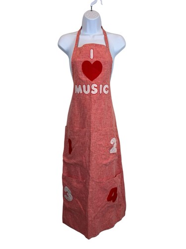 Grembiule vintage love music - vintage,