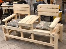 Panchina 2 posti per giardino veranda base 160x57 PERSONALIZZABILE SU MISURA