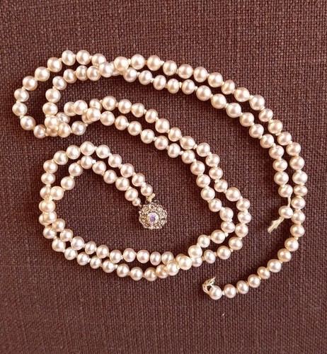 Collana perle finte bianche - collana,