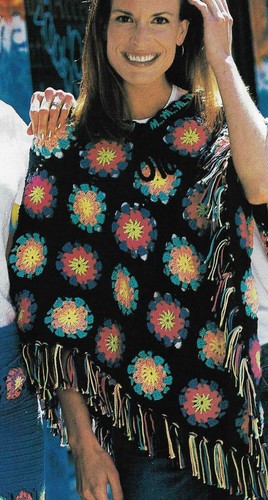 Poncho granny square taglie - poncho,